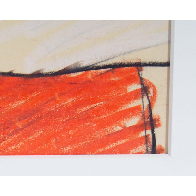 Drawing/Sketching Materials 1960s Abstract Mixed Media Portrait Drawing by James L. Bruch For Sale - Image 7 of 9