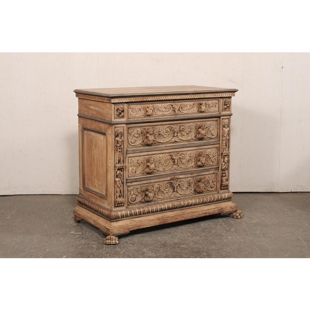 Ornately Carved 18th C. Cassettiera, Italy For Sale - Image 11 of 14
