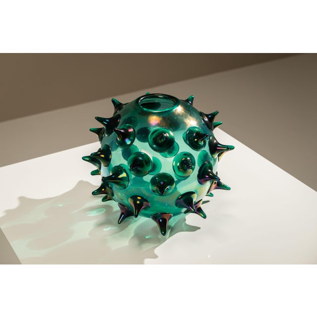 Riccio Vase in Green by Gae Aulenti for Venini, Italy, 2006 For Sale - Image 6 of 15