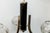Black and Gold 3-Arm Chandelier with Clear Glass Shade from See Delmas, 1960s For Sale - Image 14 of 18
