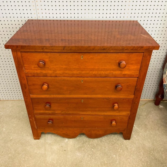Nightstand Solid Cherry Wood Dovetailed Drawers This nightstand is a match to our other listing for an Empire Style Chest...