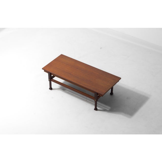 Italian Coffee Table in Teak with Hidden Drawers, 1960s For Sale - Image 12 of 16