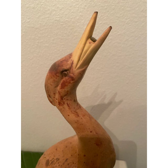 Vintage Crane Fountain by Heissner West Germany Patio Fountain For Sale - Image 6 of 13