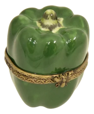Limoges Green Pepper Accent Box
