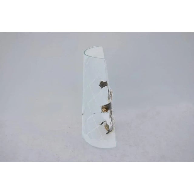 Wall Lights in Glass, 1950s, Set of 2 For Sale - Image 4 of 5