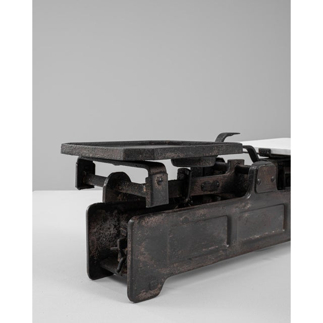 19th Century French Iron & Marble Scale For Sale - Image 4 of 18