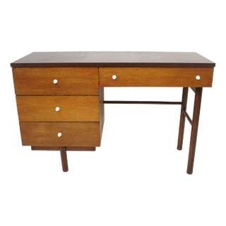 Mid Century Walnut Desk in the Style of George Nelson For Sale