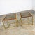 Modern End Tables 2 Sizes Brass Plated Dark Wood & Smoked Glass Rectangles by Thomasville Furniture Style of Milo Baughman, a Pair For Sale - Image 15 of 17
