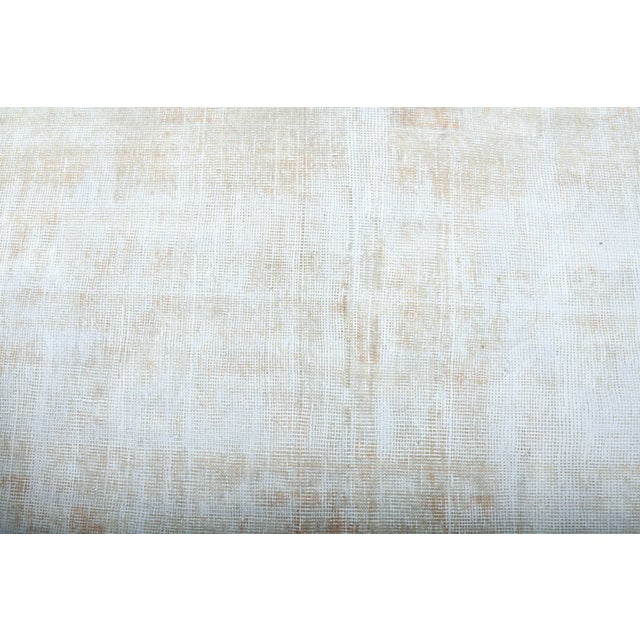 Textile 1970s Vintage Handmade Wool Cotton Turkish Beige Area Rug For Sale - Image 7 of 11