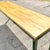 Green Late 20th Century Vintage Metal and Butcher Block Long Console Table For Sale - Image 8 of 14