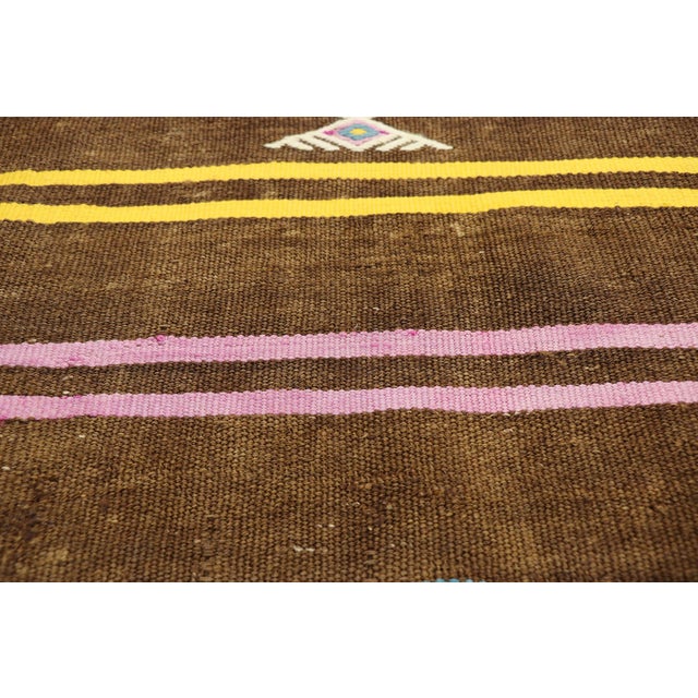 Vintage Turkish Kilim Rug - 07'00 X 11'07 For Sale - Image 4 of 6
