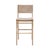 Matthew Izzo Home Carson Cerused Oak Barstool With Woven Back and Rush Seat For Sale In New York - Image 6 of 6
