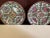 Ceramic A Pair of Antique Chinese Famille Rose Medallion Plates For Sale - Image 7 of 11