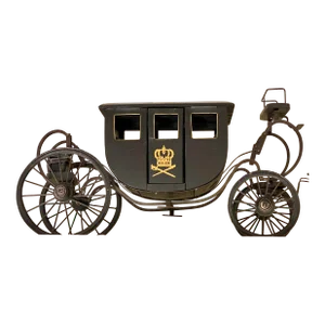 Early 20th Century Handmade Wood and Metal Royal Carriage - German