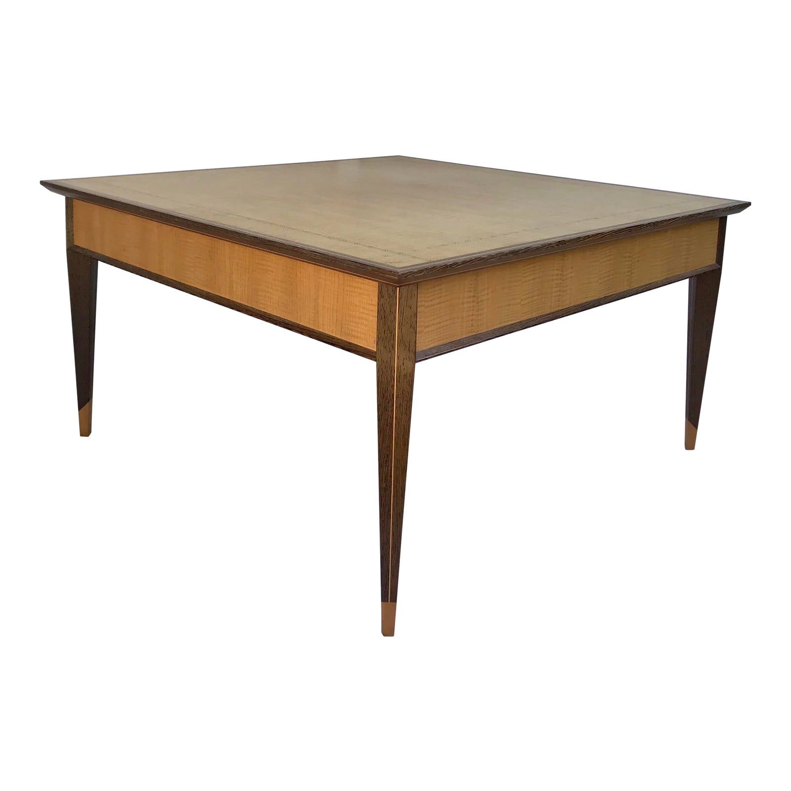 l'Atelier Exotic Wood Inlay Coffee Table Signed by Rob Anderson, 1993