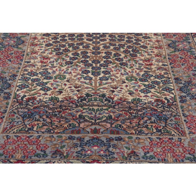 Mid 20th Century Vintage Chinese Kerman Tree of Life Rug, 02'00 X 03'06 For Sale - Image 5 of 9