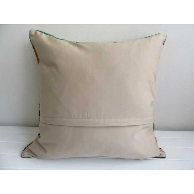 Contemporary Striped Turkish Kilim Pillow Cover For Sale - Image 3 of 4