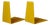 Minimalist Bookends in Yellow Lacquered Metal, 1960s, Set of 2 For Sale