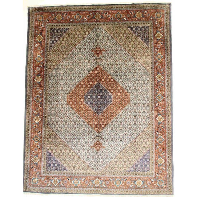 Hand-knotted Tabriz Oriental rug | Knot density: 320.000 – 360.000 / m² | Material: Hand-spun wool & cotton | Size: 400 x...