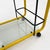 Black Postmodern Yellow Serving Trolley with Quaderna Pattern, 1980s For Sale - Image 8 of 10