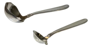 Danish Karina Horsens Sauce Spoons in Sterling Silver, 1941, Set of 2