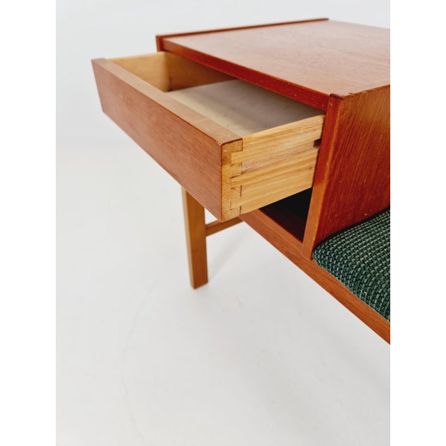 Danish Teak Hallway Telephone Table by Jörgen Maahr / Otto Nielsen, 1960s For Sale - Image 5 of 11