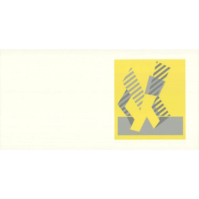 1970s 1972 Josef Albers 'Formulation: Articulation III' Abstract Gray,Yellow,White Serigraph For Sale - Image 5 of 5