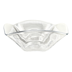 Vintage Simon Pearce Handblown Crystal “Woodbury” Square Bowl