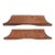 Pair of Vintage 8 In. Dark Stained Oak Drawer Pulls For Sale