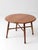 Vintage Round Wood Coffee Table With Turned Legs For Sale - Image 10 of 15