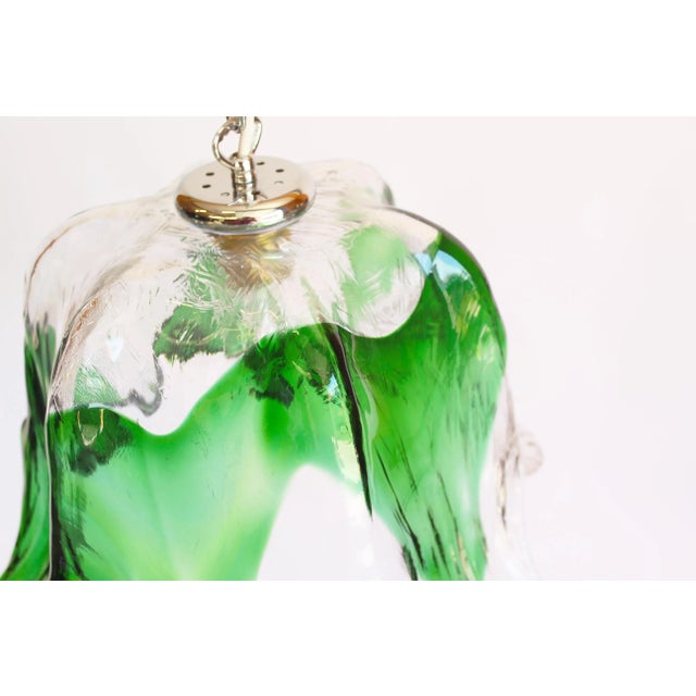 Vintage Murano Glass Pendant Lamp from Mazzega, 1970s For Sale - Image 6 of 9
