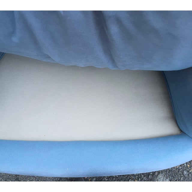 Pair of Mid-Century Chrome Strap Barrel Lounge Chairs Attributed to Finn Andersen for Selig For Sale - Image 14 of 15