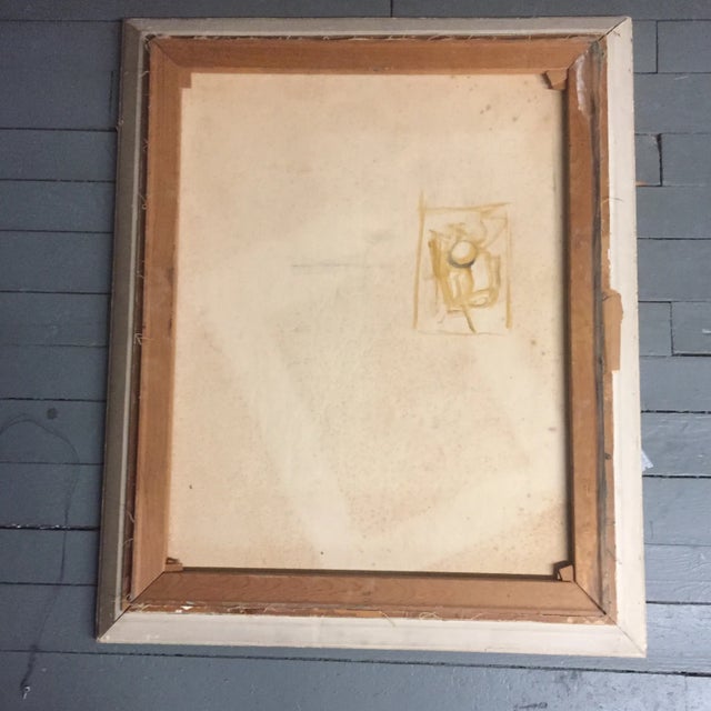 Original Vintage Modernist Still Life Painting For Sale In Philadelphia - Image 6 of 7
