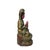 Vintage Chinese Pink Face Holy Bottle Lotus Base Wood Kwan Yin Bodhisattva Statue For Sale In San Francisco - Image 6 of 9