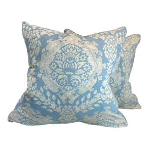 1950s Italian Fortuny Pillows - a Pair