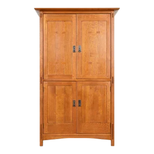 Stickley Mission Oak Arts & Crafts Media Armoire Cabinet