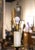 Early 20th Century French Louis XIII Walnut Barley Twist Floor Lamp With Table For Sale - Image 4 of 9