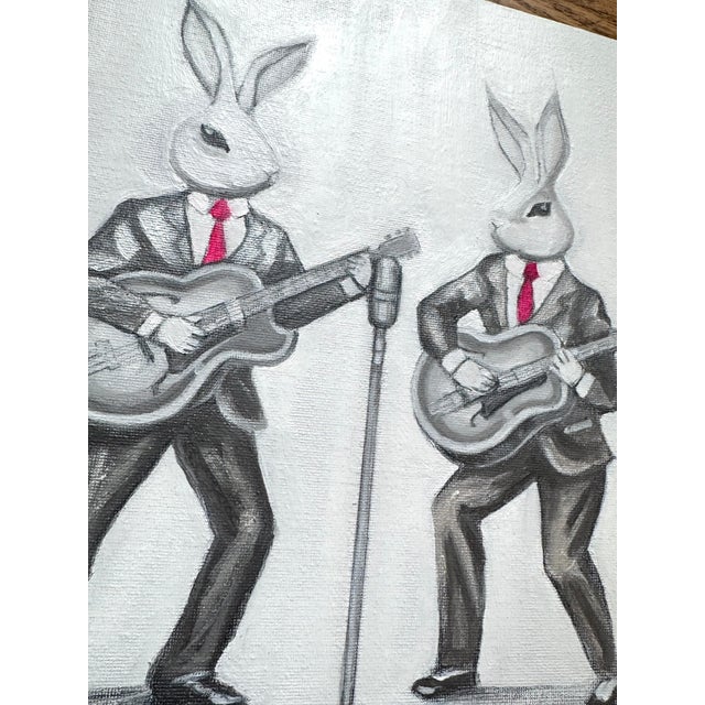 Max & Alma create kitsch, pop, feel-good art that elevates the vibe of any space. This original 12"x12" oil painting...