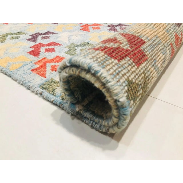 Red Vintage Hand-Crafted Wool Baluchi Carpet, 1986 For Sale - Image 8 of 9