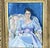 Figurative Signed Steve LeBailly Original Tempera Master Study After Sargent's Lady Agnew Framed For Sale - Image 3 of 10