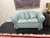 1990s Vintage Turquoise Loveseat For Sale - Image 5 of 6