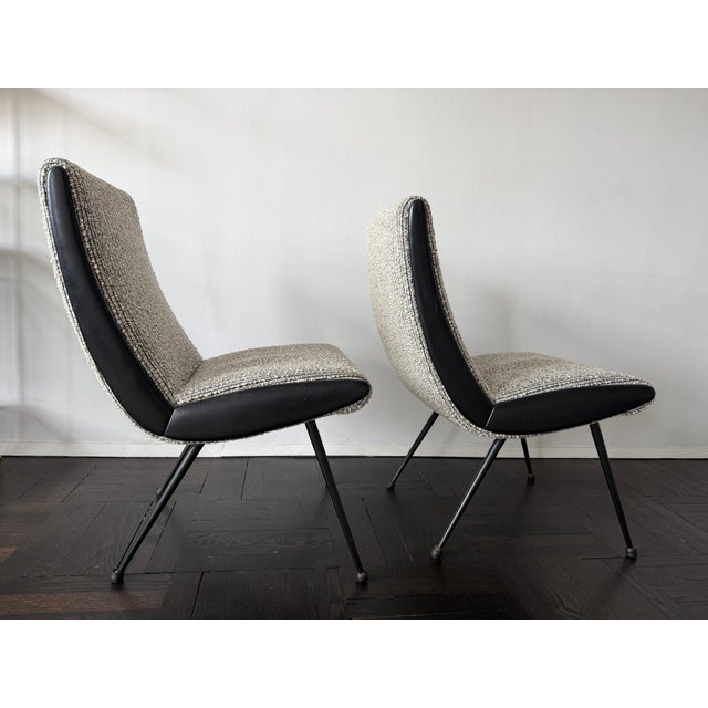 1950s 1950s Attributed to Pierre Paulin Chairs (Pair) Model Cm145 For Sale - Image 5 of 13