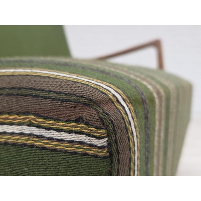 Danish Wool and Beech 2-Seater Sofa, 1960s For Sale - Image 17 of 18