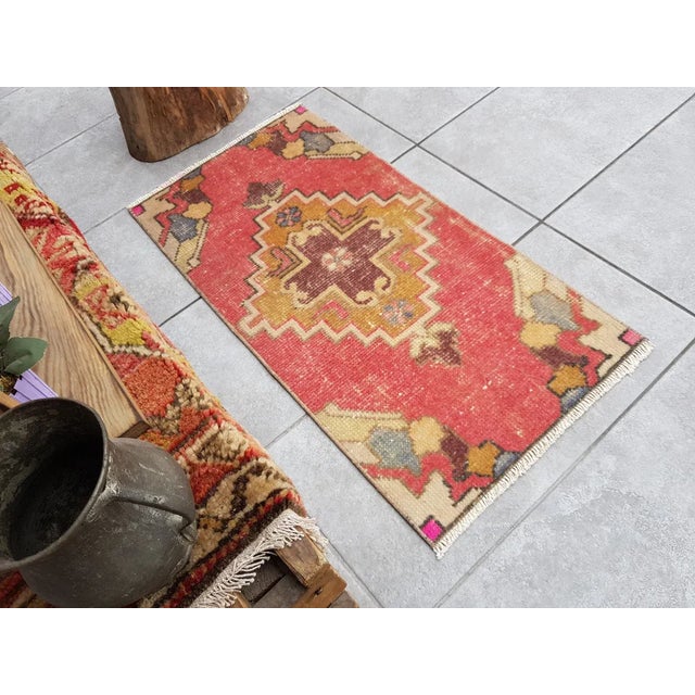 Textile 1950s Turkish Oushak Rug For Sale - Image 7 of 8