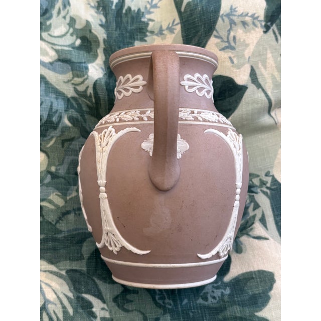 Antique Adam's Lilac Jasper Dip / Lilac Jasperware Petite Pitcher, Made in England For Sale In Little Rock - Image 6 of 15
