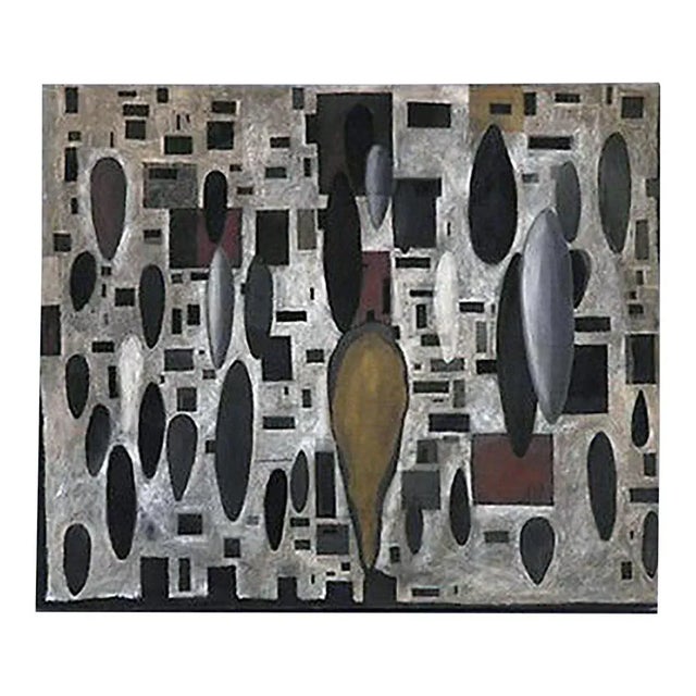 Large 1994 "Larme" Abstract Expressionist Oil Painting by Carlos Cabeza For Sale - Image 4 of 4