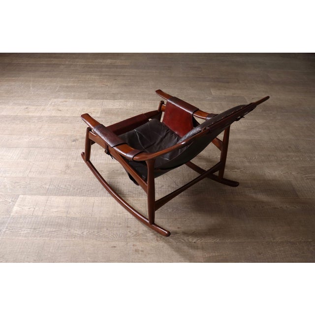 Set of Rocking Chair and Ottoman from Liceu de Artes e Ofícios, Brazil, 1960s For Sale - Image 15 of 18