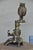 Vintage Large 21" High Brass Sculpture Depicting an Owl and 2 Small Birds on Branches of a Tree Stump For Sale - Image 10 of 12