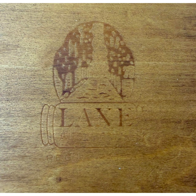 Mid 20th Century Lane Alta Vista Walnut and Brass End Tables For Sale - Image 13 of 14