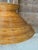 Contemporary Vintage Italian Pencil-Reed Rattan and Bamboo "Witch Hat" Pendant Light For Sale - Image 3 of 12